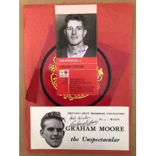Signed picture of Graham Moore the Manchester United footballer.
